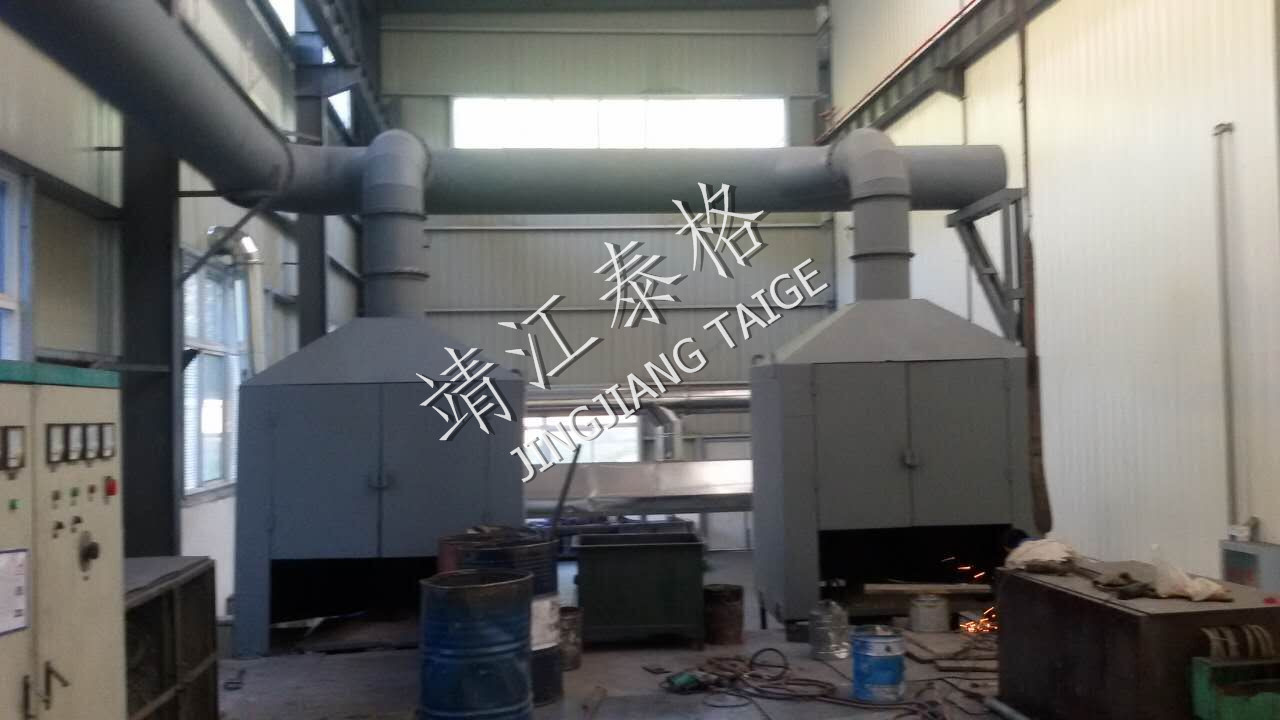 銅爐煙氣處理現(xiàn)場(chǎng)照片